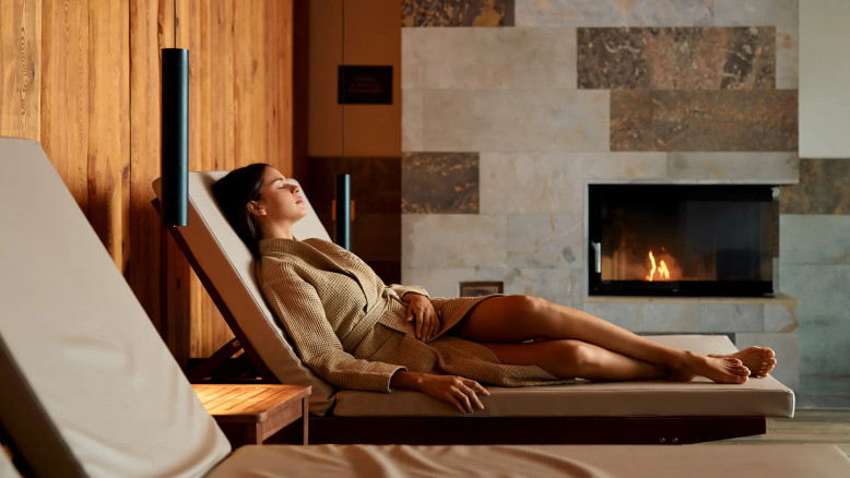 Wellness atlantis modeli počivališče s kaminom